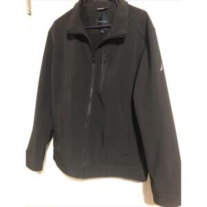 Men’s Nautica Full Zip Lined Stretch Pockets Soft-shell Jacket Black XL